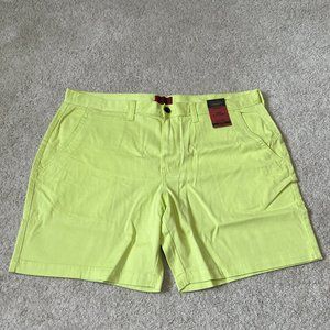 Foundry Shorts Size 44 Flex Flat Front Neon Lime Green Mens Comfort Shorts NWT